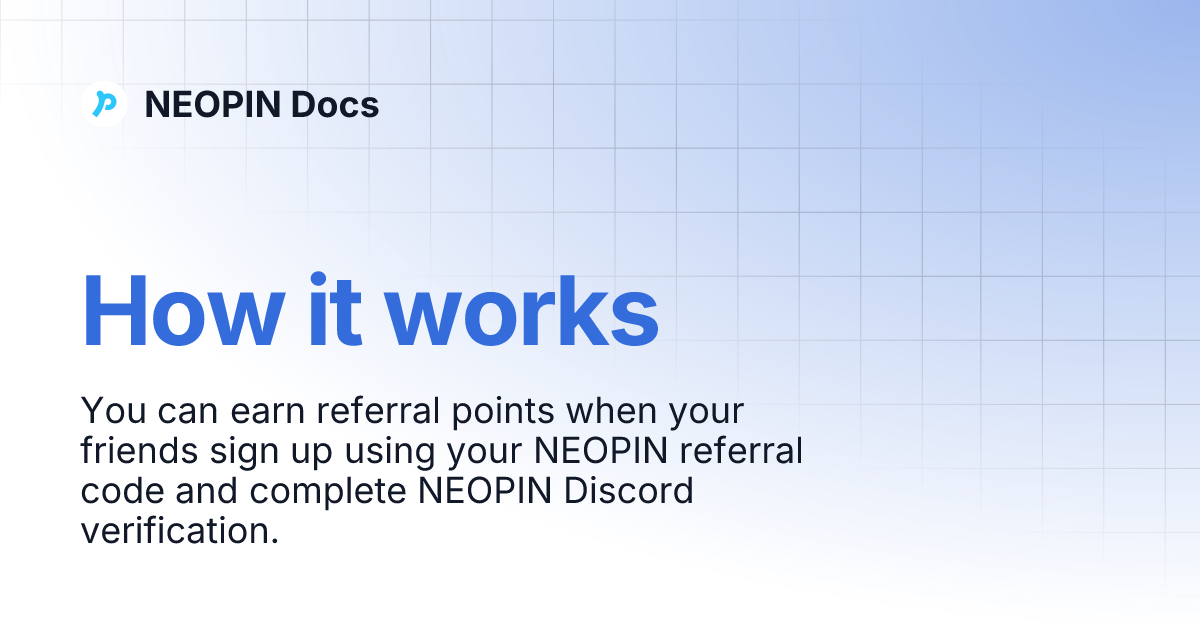 How It Works Neopin Docs
